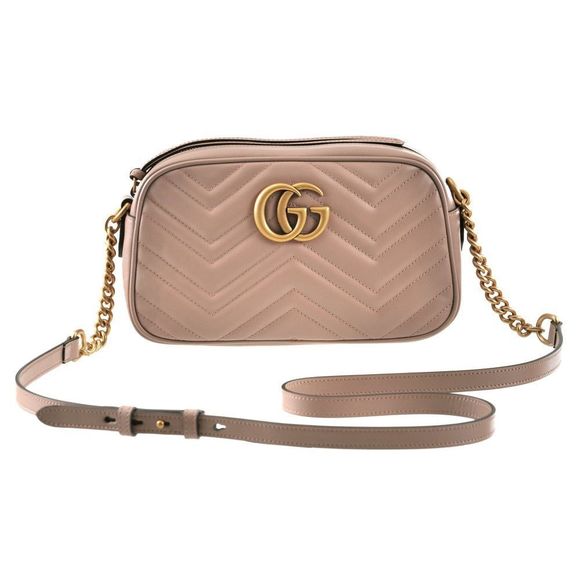 Gucci Bag Shoulder Bag GG Marmont Brown - Picture 1 of 5